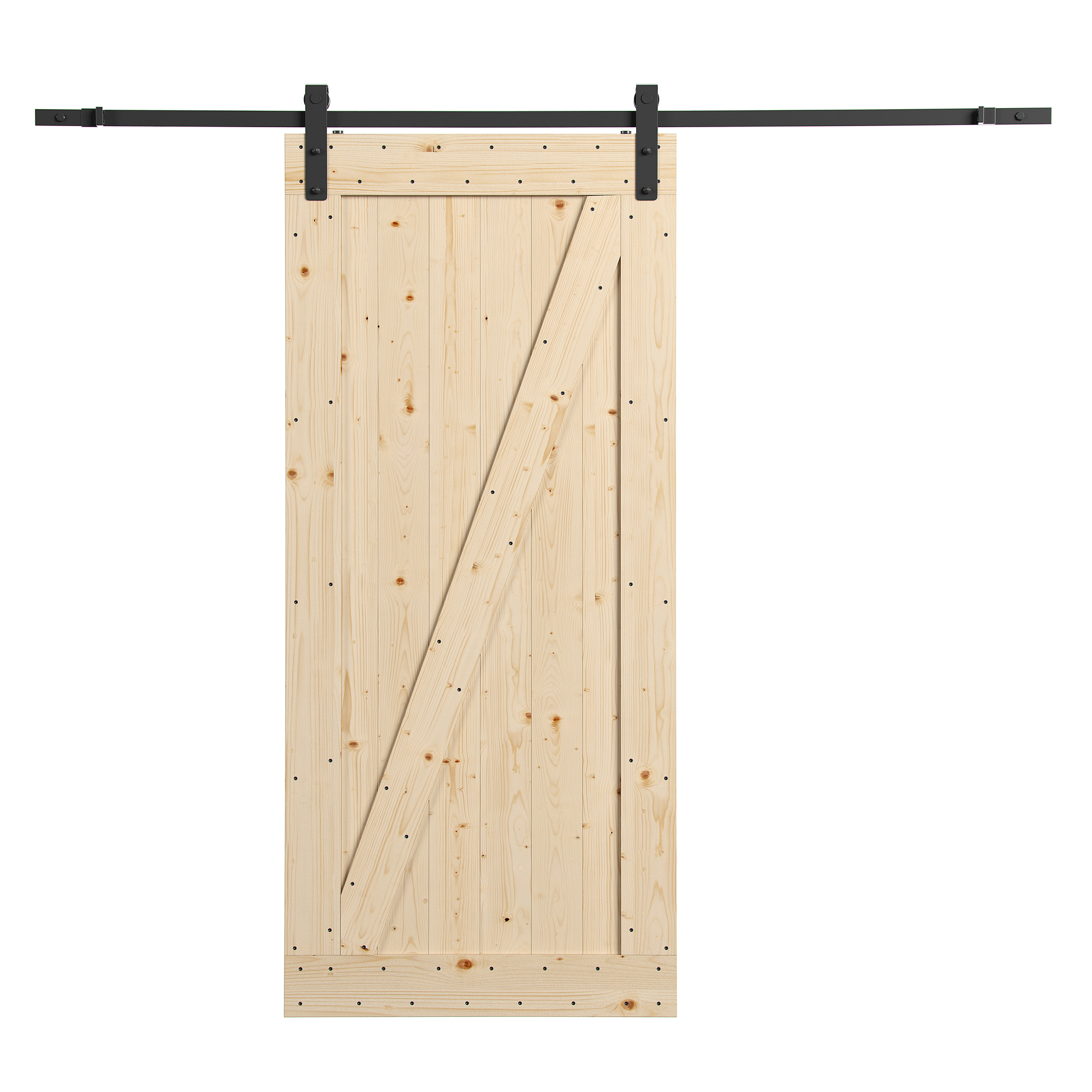Merry Products, Farm Style Sliding Door, Unfinished, Length 84.06 in, Width 36.02 in, Model# COV0012200010
